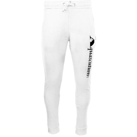 Aquascutum Mens Logo Sweatpants / White/Black